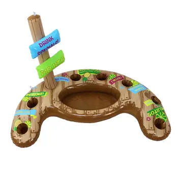 

Large Capacity Inflatable Cup Holder Swimming Pool Floating Beverage Rack Swimming Pool Decoration Floating Drink Beer Cooler