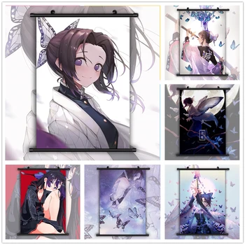 

Kimetsu no Yaiba Demon Slayer Kochou Shinobu Kanroji Mitsuri Anime Manga HD Print Wall Poster Scroll