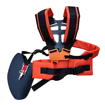 

Double Shoulder W Shape Harness Strap Comfortable Labor Saving Strimmer Padded Belt for Brush Cutter Trimmer Garden Pruner (Oran