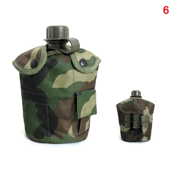 

1L Outdoor US Style Strategical Water Bottle with Cover Canteen Kit Outdoor Training Aluminum Cup FK88