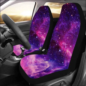 

1/2pcs Starry Sky Print Car Seat Cover Full Wrap Coverage Dirt Resistant Universal Car Seat Cover OCT998