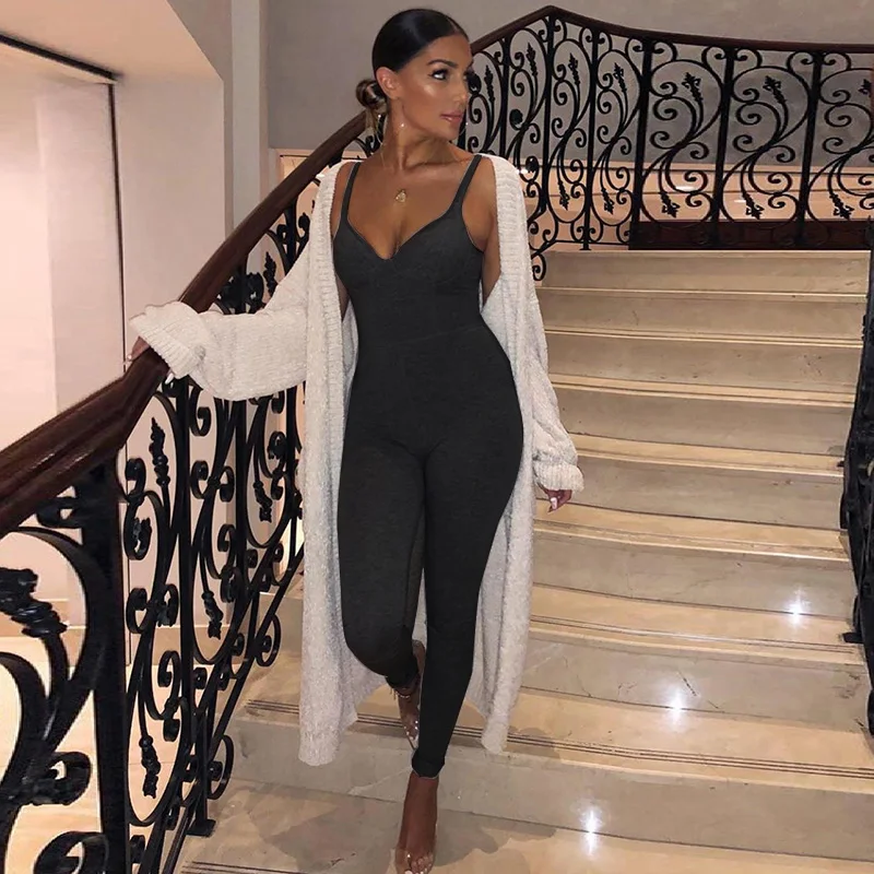 Instunning Fitness Sporty Rompers Women Jumpsuit Patchwork Spaghetti Strap Sexy Casual Workout Sleeveless Summer Bodysuit 2020