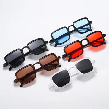 

Fashion Square Sunglasses Men Women Brand Designer UV400 Sun Glasses Vintage Punk Shades Sunglasses Eyewear Male Female Oculos