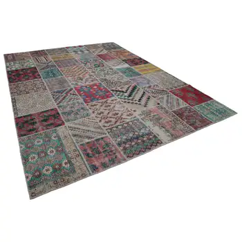 

305x410 Cm Multicolor Handmade Patchwork Rug-10x13 Ft