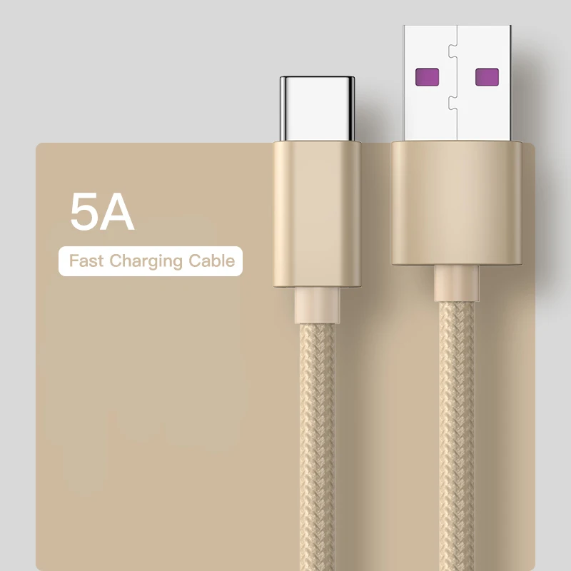 Зарядный кабель USB Type C 5 А с поддержкой быстрой зарядки|Кабели для мобильных