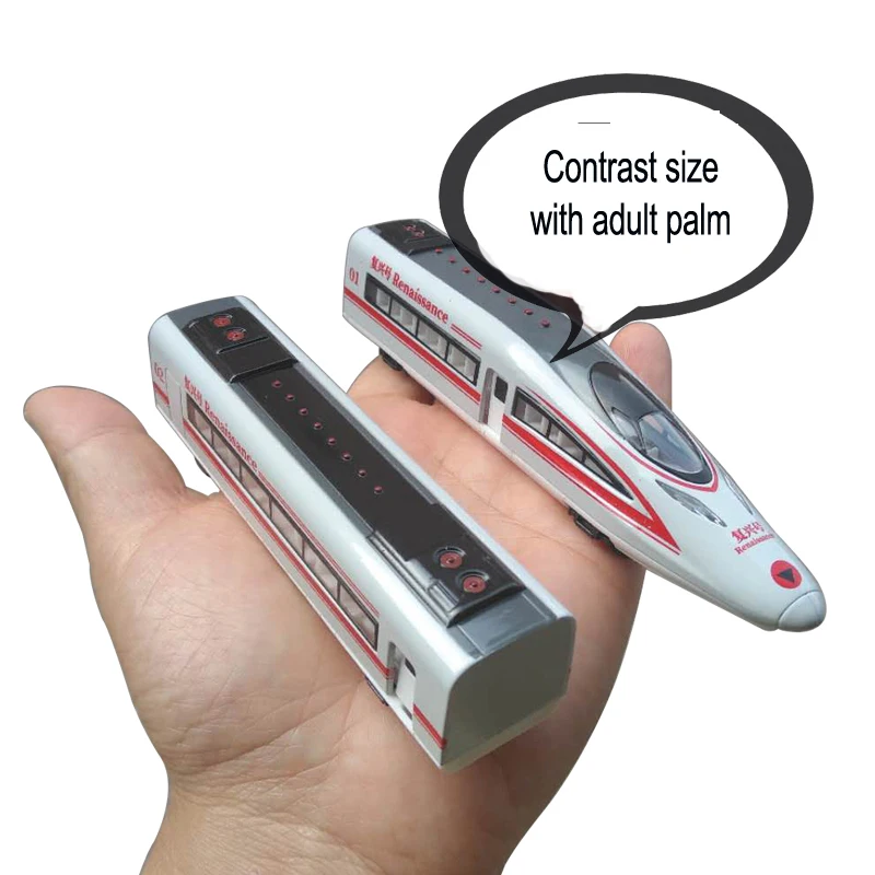 Подарок для мальчика длинный поезд метро игрушка сплав Ренессанс модель магнитный № моторный поезд Высокоскоростная Модель железной дороги оттяните Назад Поезд подарок