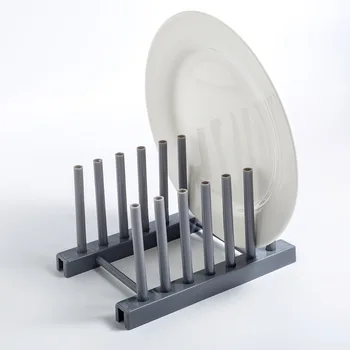 

Plastic Dish Drain Rack Assembly Storage Rack For Kitchen Japanese Style Simple Removable Tableware Drainage Rack