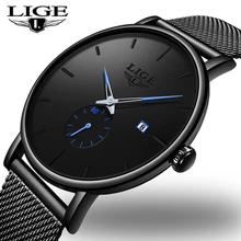LIGE, женские часы, Топ бренд, роскошные часы для женщин, Relogio Feminin, мужские часы, спортивные часы, мужские водонепроницаемые кварцевые наручные часы+ коробка