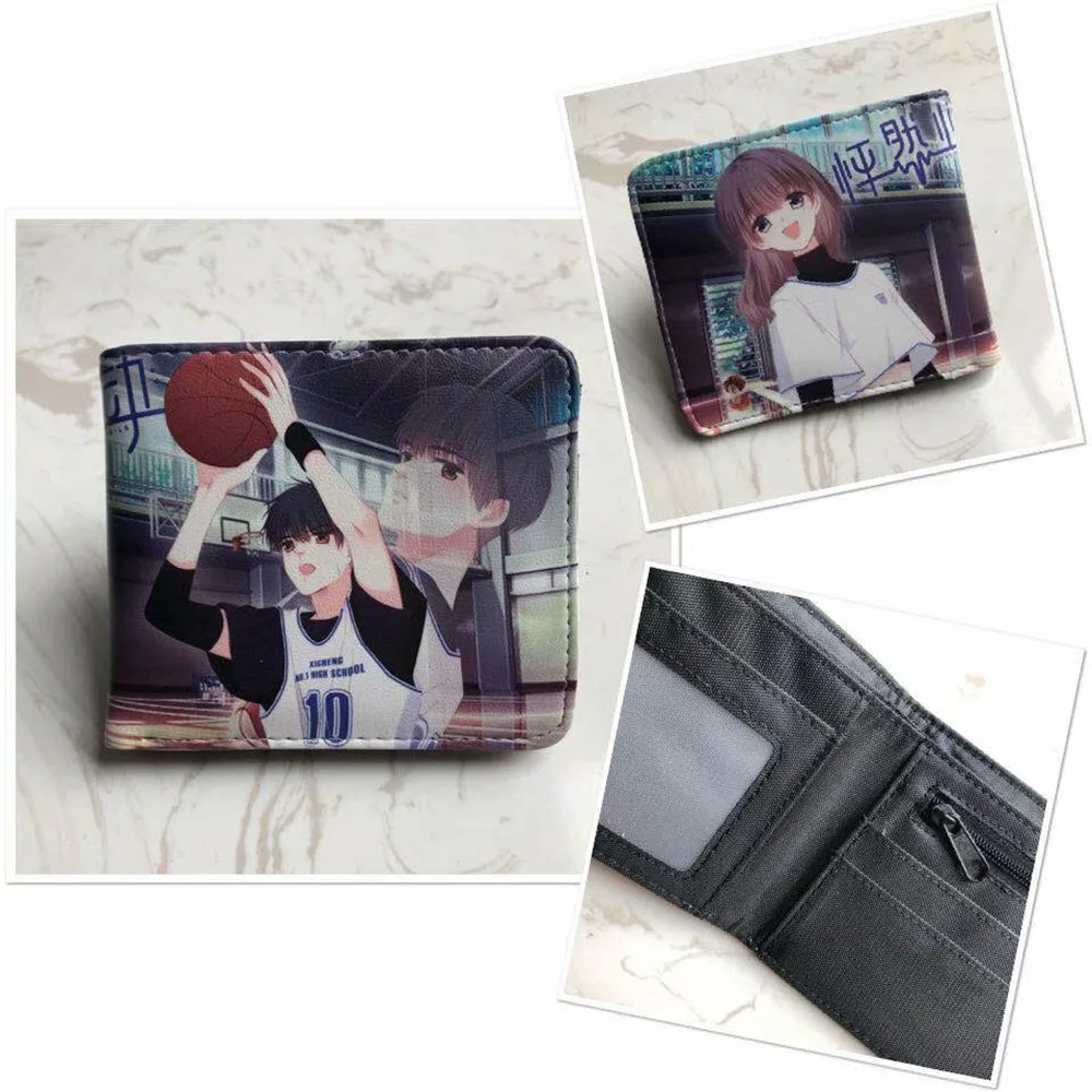 Аниме Kuroko Tetsuya короткий кошелек с рисунком из мультфильма кредитный держатель