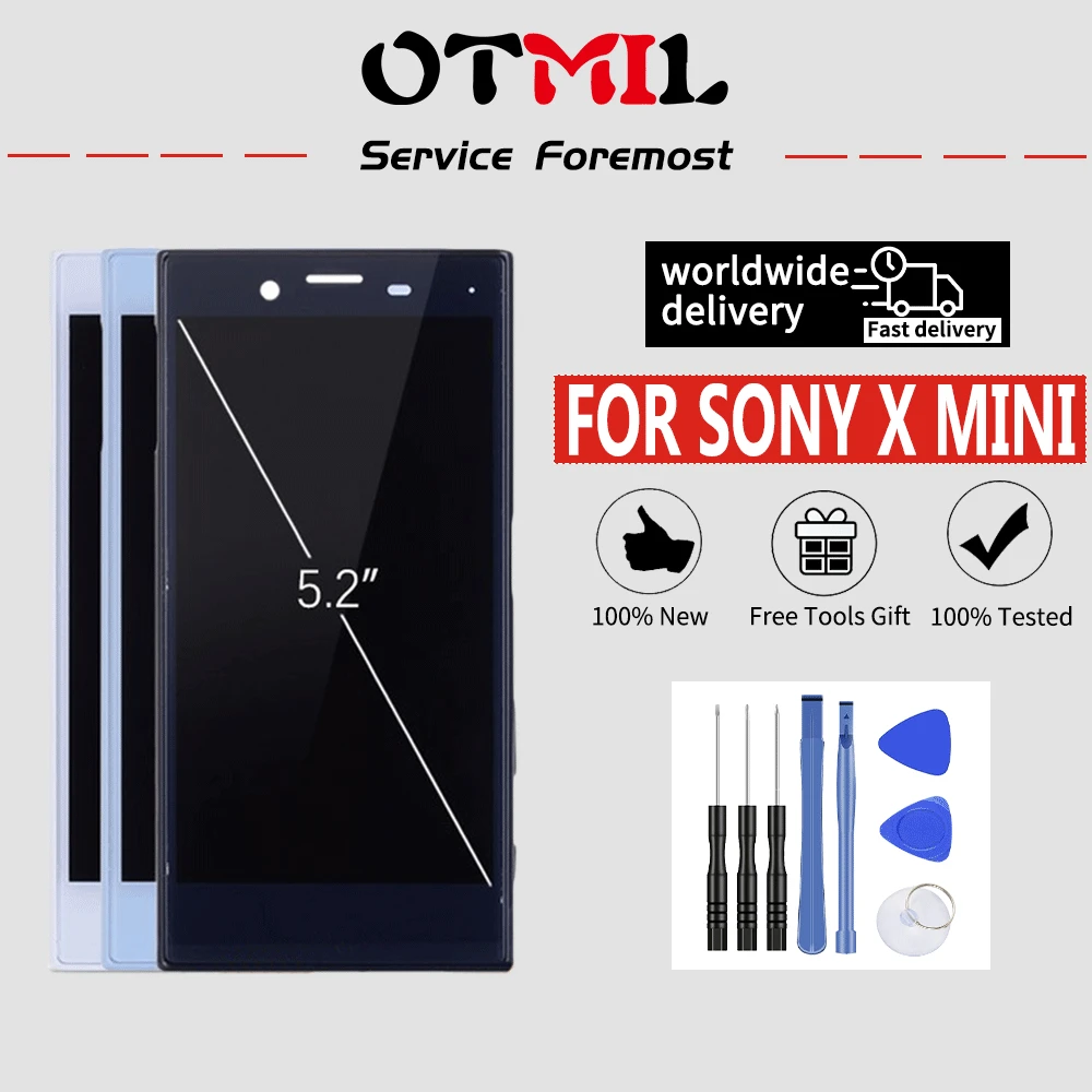 

4.6'' No dead pixels LCD Touch Screen with Frame For SONY Xperia X Compact / X Mini F5321 Digitizer Display Replacement#1
