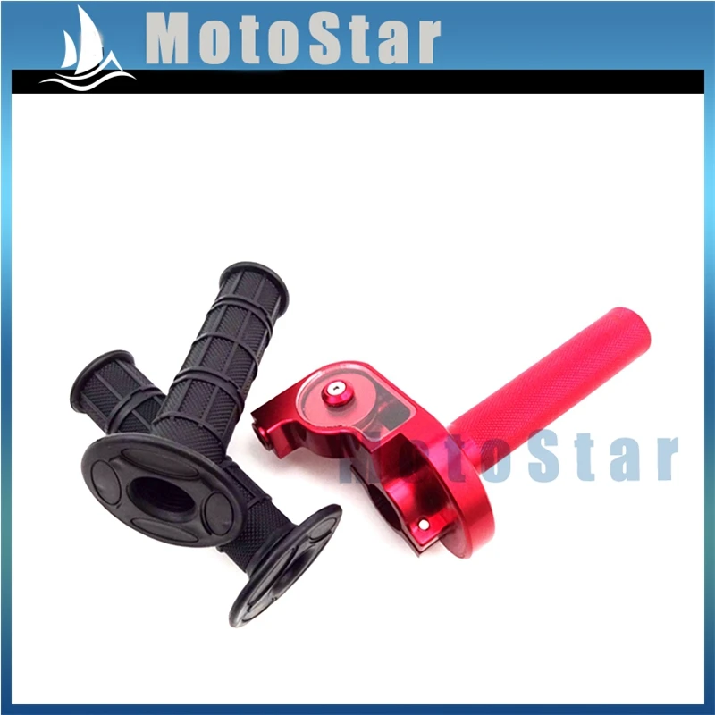 Поворотный сплав дроссельной заслонки+ черная ручка ручки для XR50 CRF50 CRF70 KLX110 SSR Thumpstar YCF яма Байк мотокросс мотоцикл