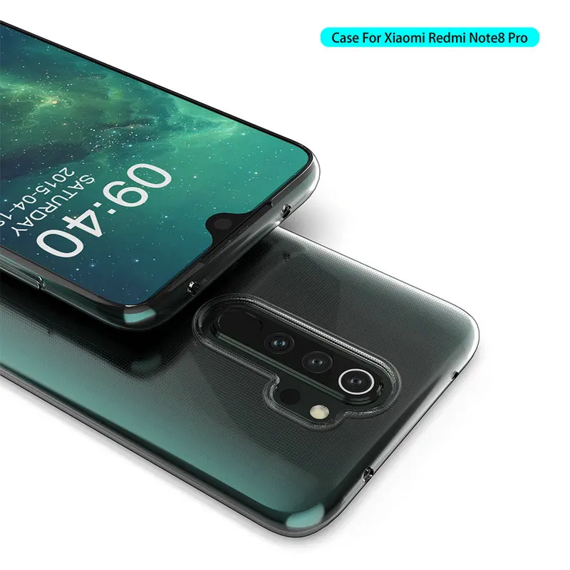 Прозрачный силиконовый чехол для Xiaomi Redmi Note 8 Pro Note8 8A 64G 128G мягкий телефона Capa Etui&gt |