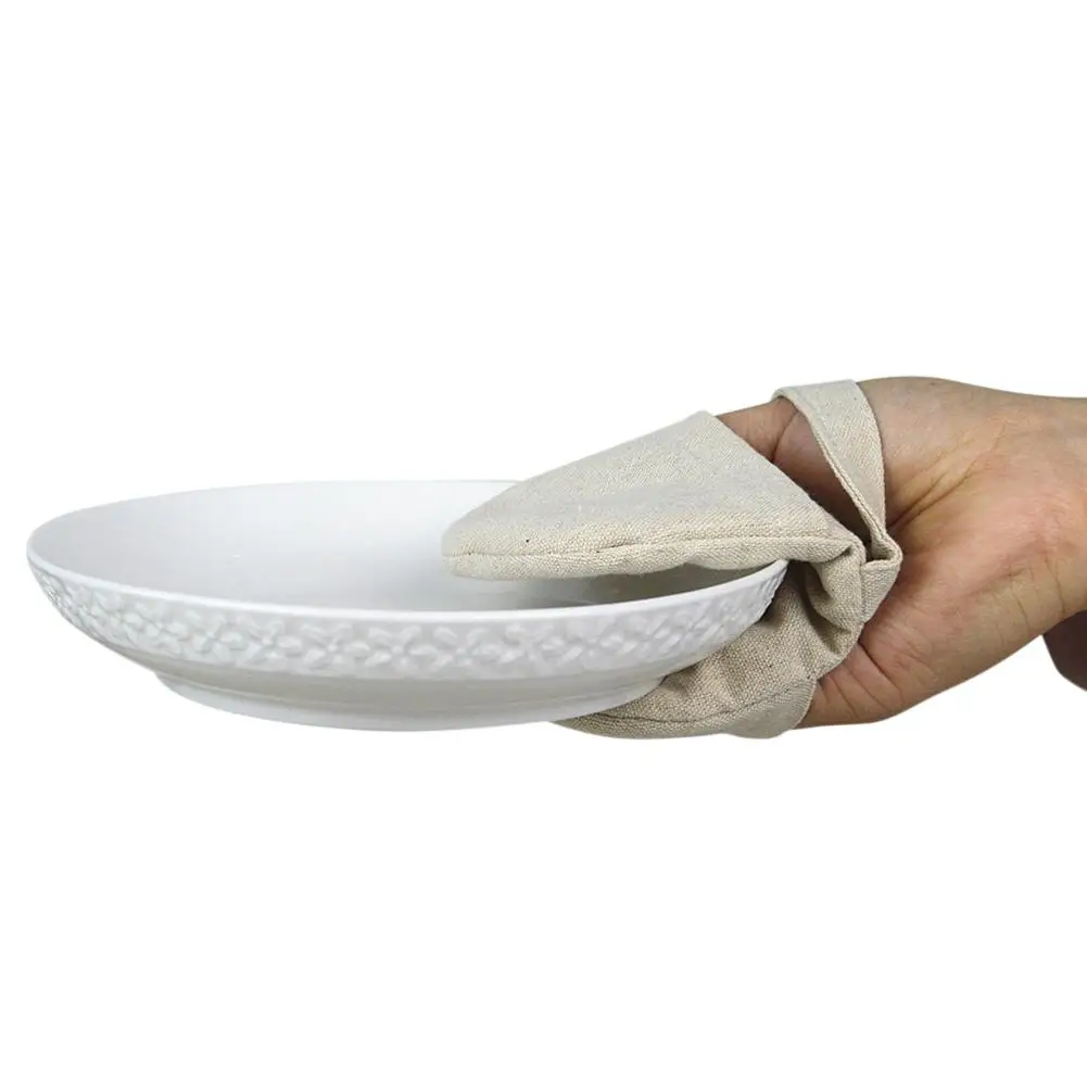 Хлопковые Прихватки для духовки утолщенные термостойкие кончики пальцев рукавица и прихват для микроволновой печи идеально подходит для обработки горячей кухни, принадлежности для выпечки