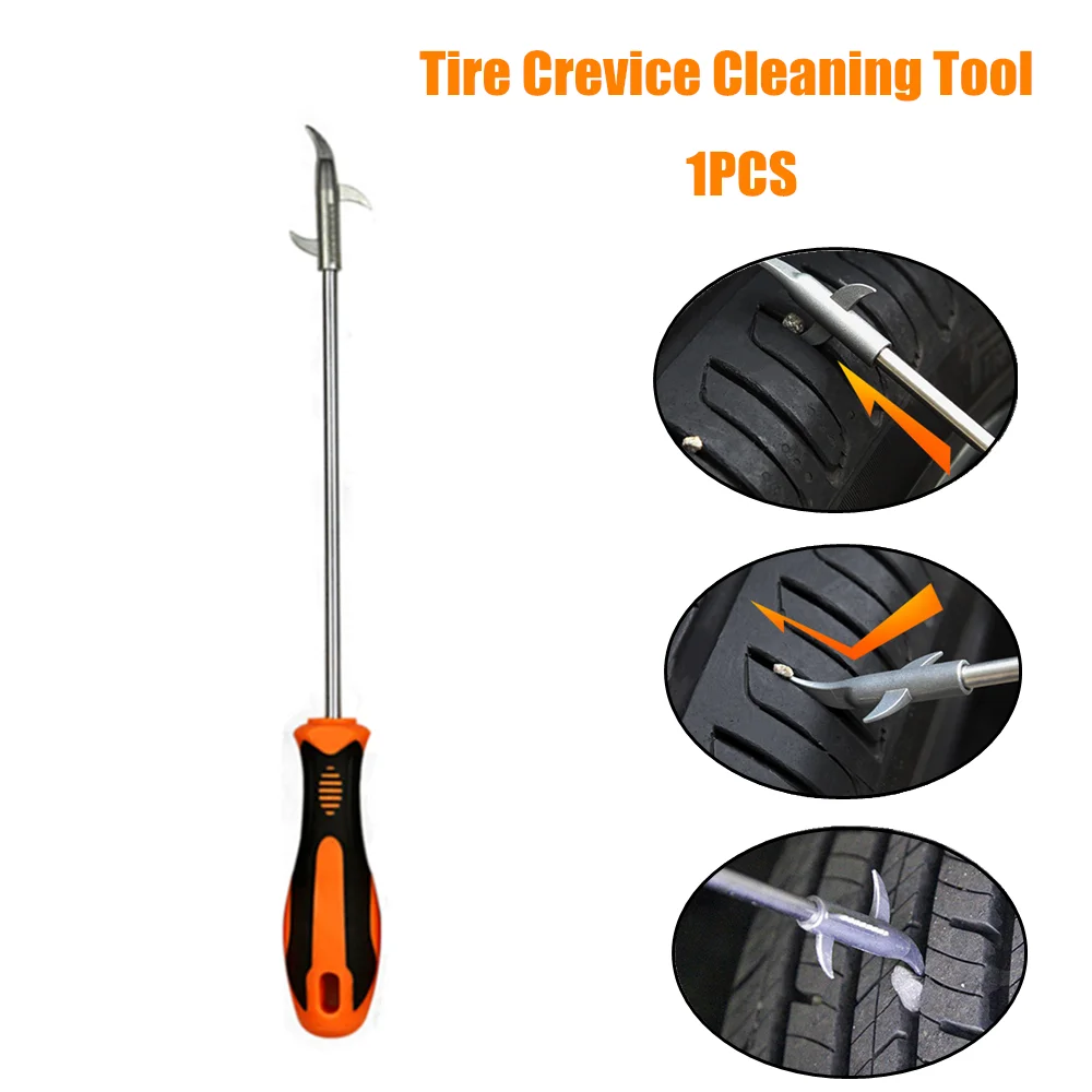 

Multi-Function Car Tire Clear Stone Hook Tire Crevice Cleaning Tool Pick-Up Hook