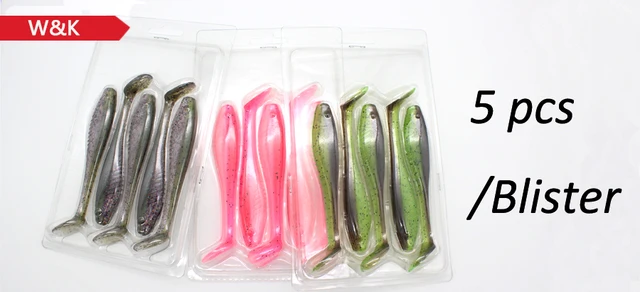 5 pcs Soft Baits at 10.5cm 10g Super Silicone Shad 4.1 inch