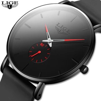

2020LIGE New Silicone Watches Mens Casual Fashion Sport Waterproof Clock Top Brand Luxury Quartz Men Watch Relogio Masculino+Box