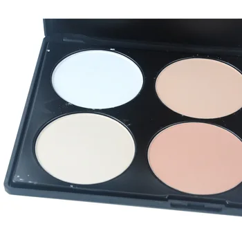 

6 Colors Home Portable Casual Daily Make Up Acccessory Semigloss Salon Party Wedding Conceal Foundation Powder Palette