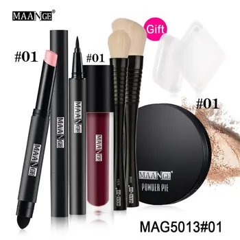 

MAANGE Makeup Set 6 Pcs/Set Make Up Tools Concealer Powder Lip Glaze Eyeliner Liquid Lipstick Pen Brushes Beauty