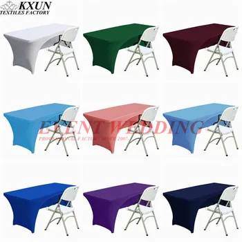 

6FT 8FT Rectangular Table Cloth Stretch Spandex Table Cover Wedding Hotel Home Event Party Decoration