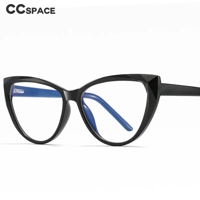 49263 Oversized Cat Eye TR90 Glasses Frames Anti Blue Light Ultralight Men  Women Optical Fashion Computer Glasses