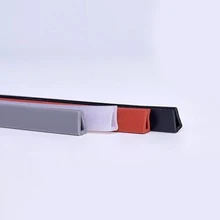 

1 Meter U- type Silicone Rubber Sealing Strip Glass Metal Wood Panel Edge Trim Door Window Edge Guard Weatherstrip