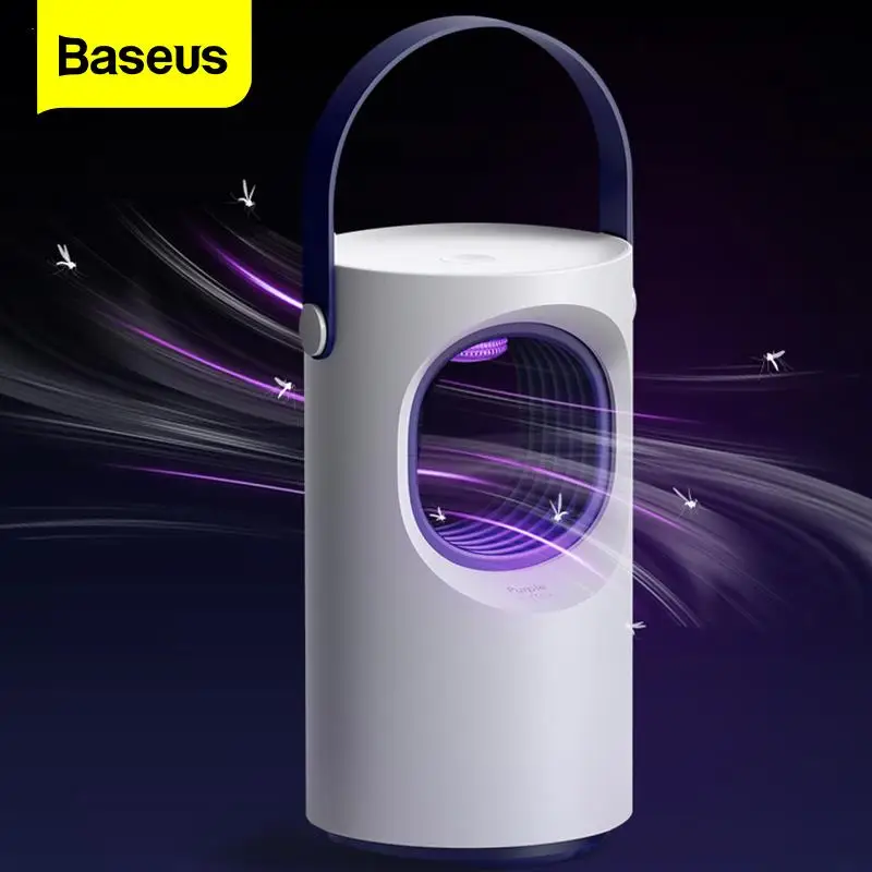 

Baseus Mosquito Killer Lamp Electric Shock Anti Mosquito Repellent Lamp UV Night Light Bug Zapper Flies Trap Insect Killer Light