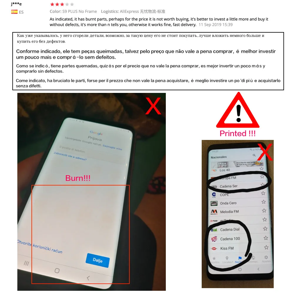  Original AMOLED Display for SAMSUNG Galaxy S9 LCD G960 G960F S9 Plus LCD G965 G965 Touch Screen Dig