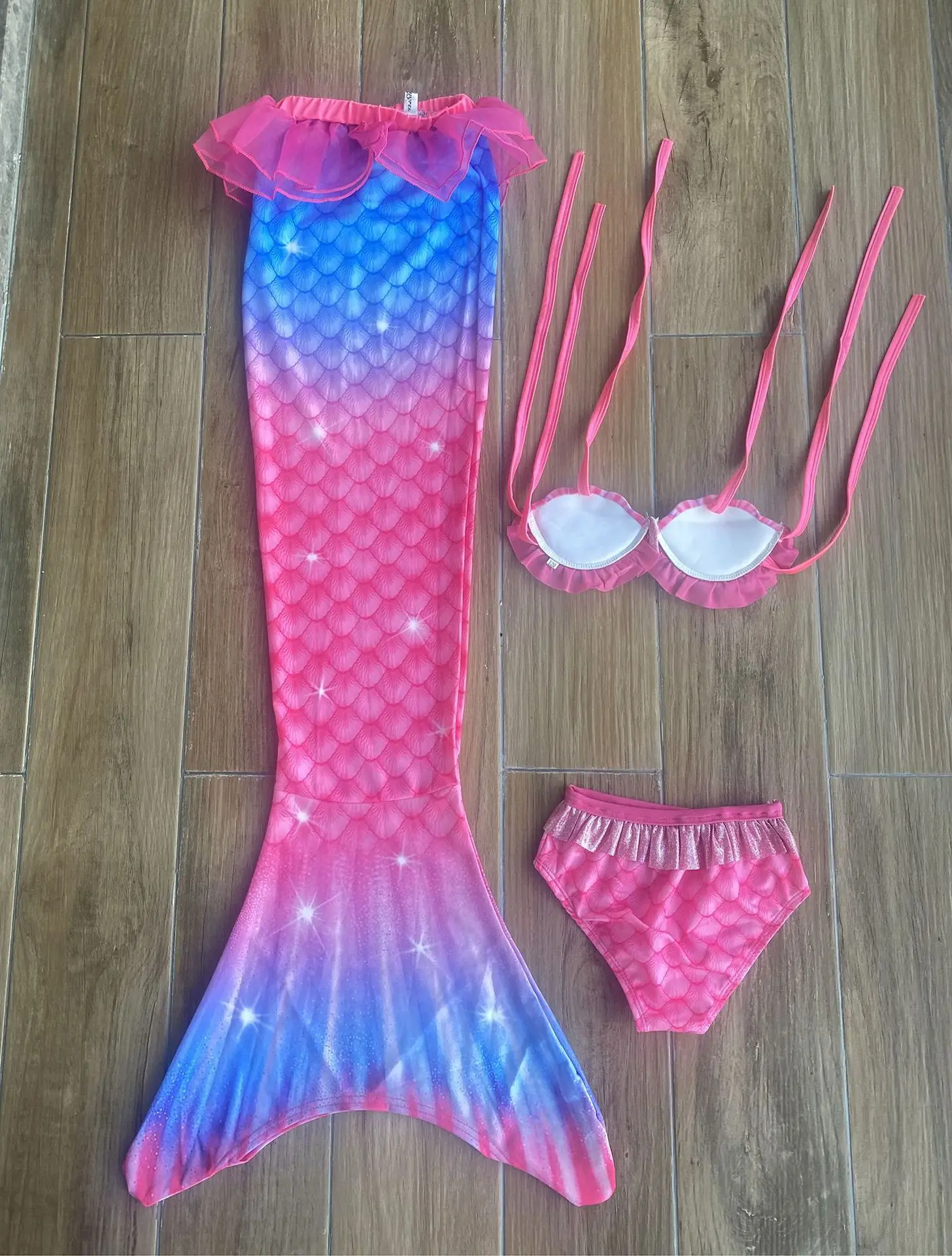 HOT Kids Girls Mermaid Tails with Fin Swimsuit Bikini BathingSuit Dress for Girls With Flipper Monofin For Swimming Costume corpse bride costume