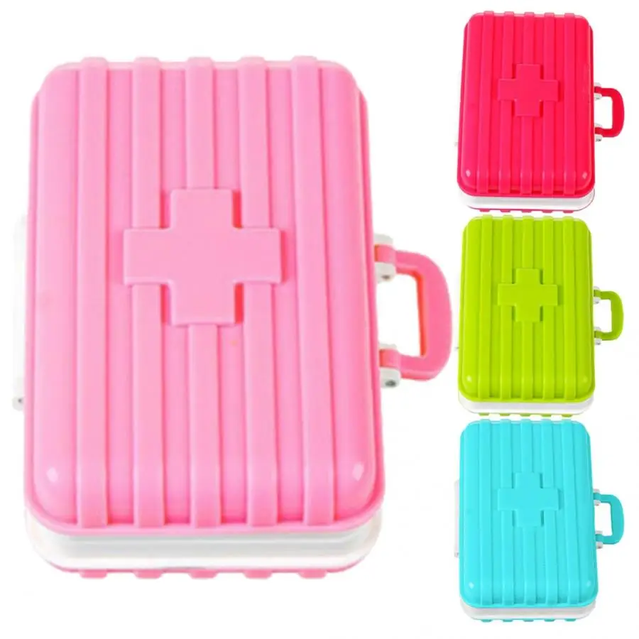 

Nail Polish Organizer 6 Grids Daily Portable Medicine Candy Storage Box Tablet Pills Organizer Case Nail Display