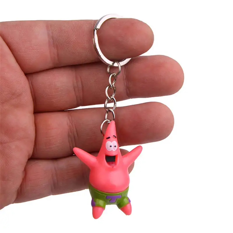 LXJERY 5 стилей мультфильм Spongebob герои брелок для женщин прекрасная цепочка для ключа сумка подвеска брелок для женщин дети девочки игрушка подарок