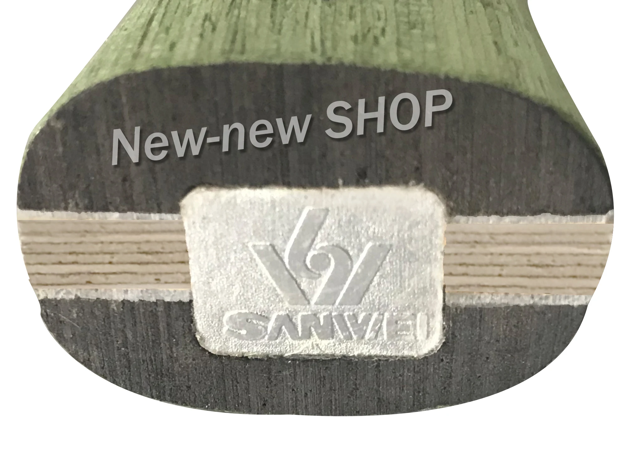 Sanwei GREEN EVEN (QY 1091 11 слоев ровное дерево управление) лезвие для настольного тенниса 40