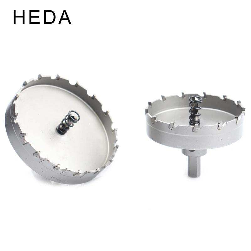 탄소강 스테인레스 스틸 알루미늄 플레이트 금속 14-100mm 카바이드 팁 드릴 비트 용 TCT 소형 합금 구멍 톱 비트