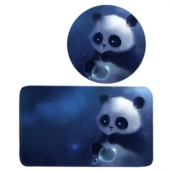 

3pcs Bathroom Mat Cute Panda Printed Chic Anti-Slip Rug Toilet Contour Mat Closestool Lid Cover Floor Mat For Dorm Hotel