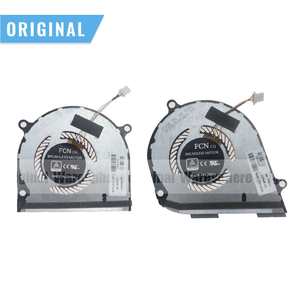 New Original CPU GPU Cooling Fan 4Pin for HP ENVY X360 15-DS 15-DR 15-DR0004TX 15-DR0006TX 15-DR0010TX L53542-001 L53541-001 【限定セール!】 ENVY HP x360 15-dr1001TU Convertible ノートPC