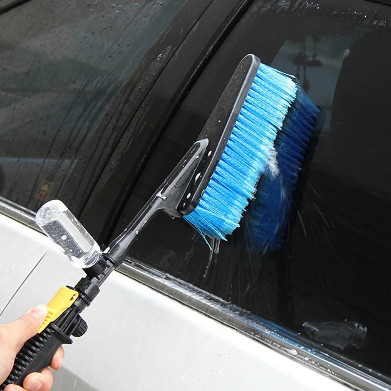 Long Handle Soft Car Wash Brush Multifunctional Auto Vehicle Cleaing Brush With Water Hose
