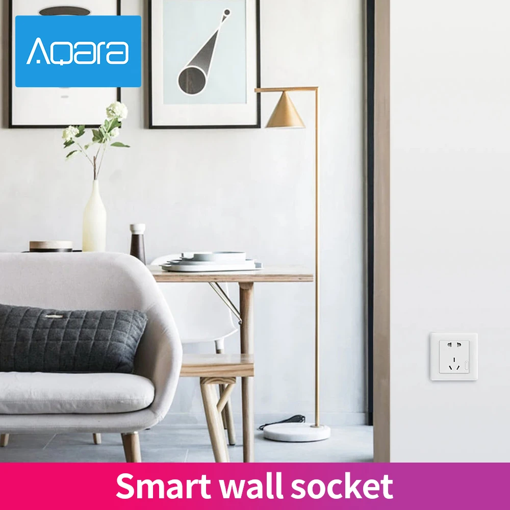 Aqara розетка Smart Home ZigBee Wi Fi Беспроводной приложений благодаря пульту Управление