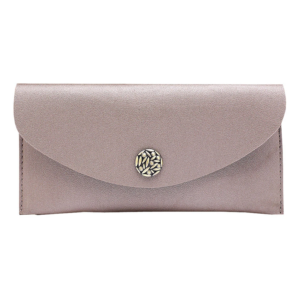High Capacity Leather Men Wallet Women Long Purse Male Slim Female Credit Card Holder Thin Mobile Phone Bag Clutch Ladies 816