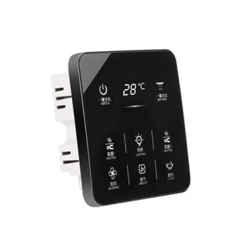 

Smart Touchscreen Yuba Switch 8 Gang Bathroom Waterproof Dustproof Panel P0RE