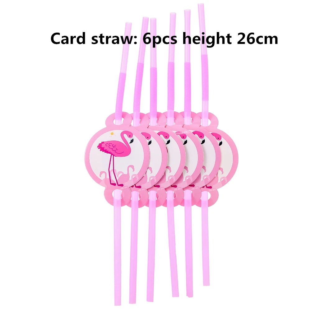 Одноразовая посуда для вечеринки в честь Дня рождения с фламинго, бумажная тарелка, чашка, флаг, баннер, салфетка для детского душа, вечерние принадлежности для украшения фламинго, Q - Цвет: Straw