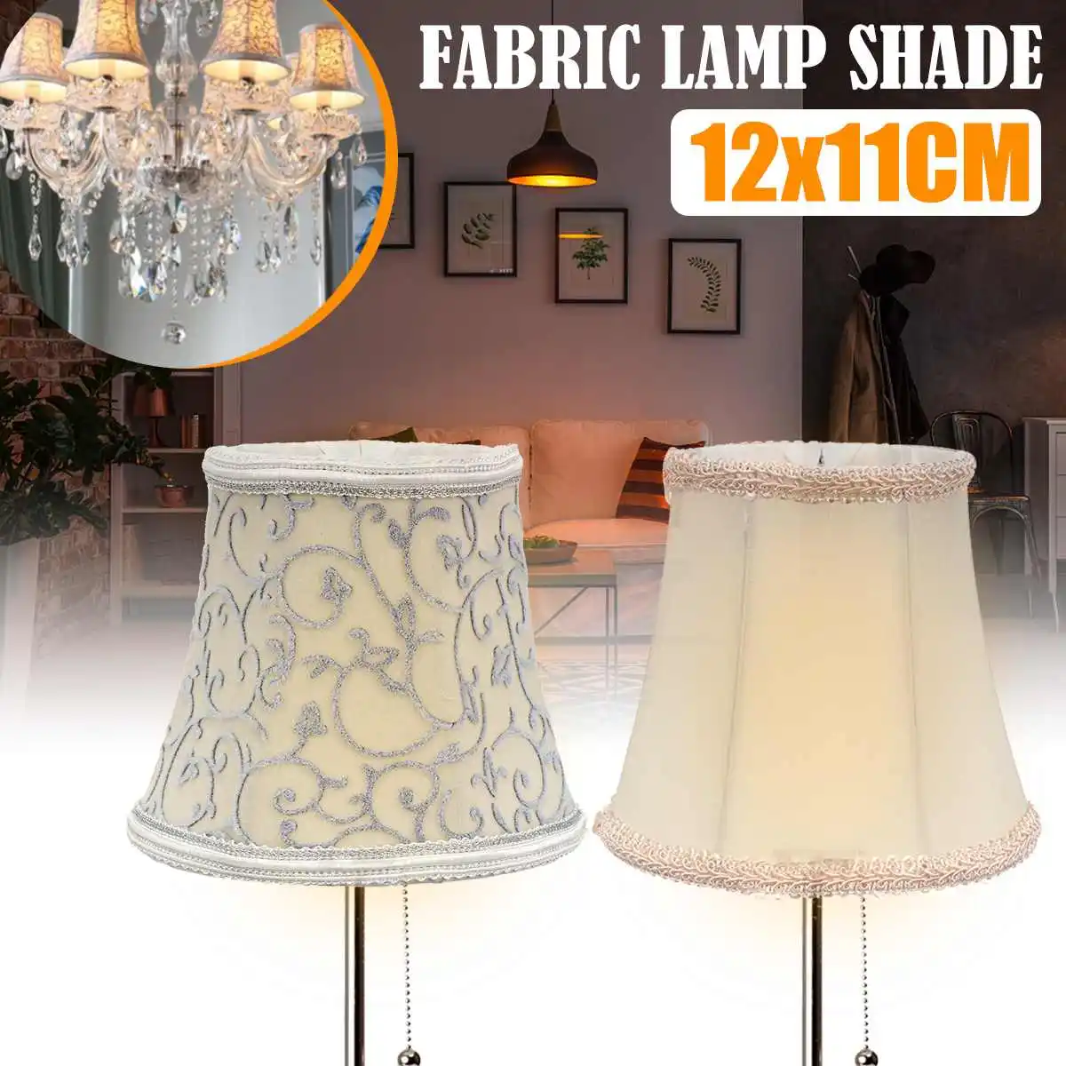NEW!!! Candle Chandelier Handmade Cloth Lampshade, Wholesale price