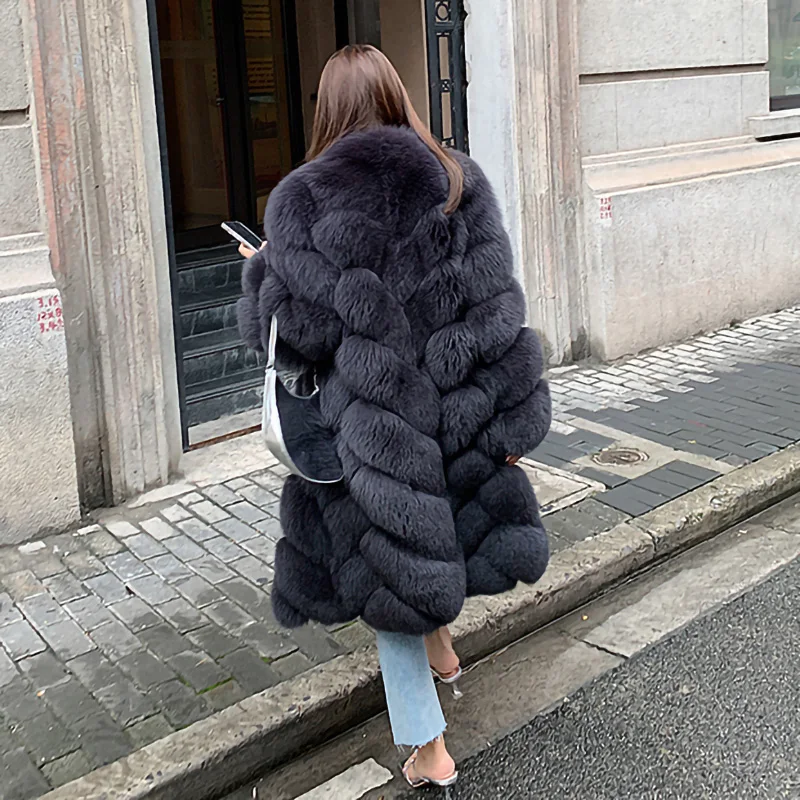 2021 Coat Female Real Fox Fur Women Fashion Fur Jackets