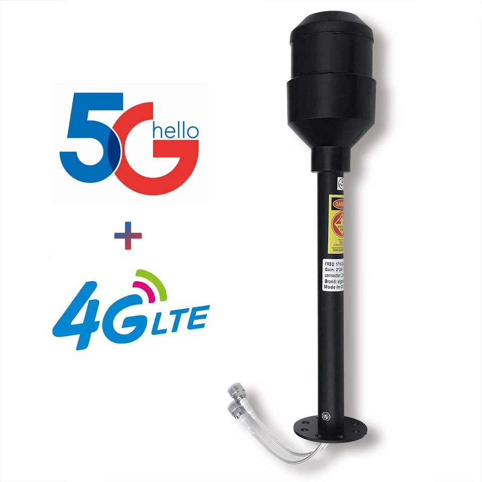 5G 4G 3G Premium antenna feed dual band 1710-2700mhz 3300-3800mhz 24/30dbi feedhorn long range mimo for parabolic dish grid antenna kit