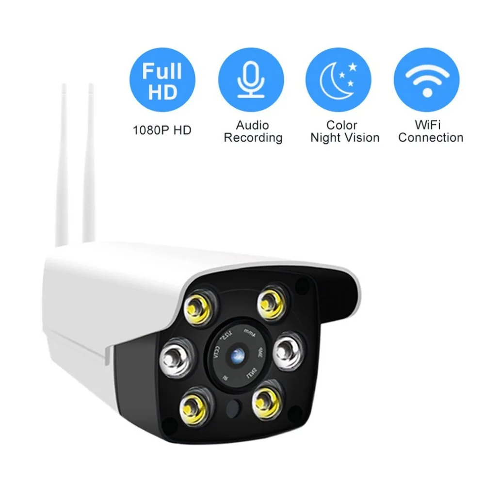 Full HD 2MP 1080P Водонепроницаемая WiFi ip-камера наблюдения наружная камера безопасности ночного видения CCTV Камера