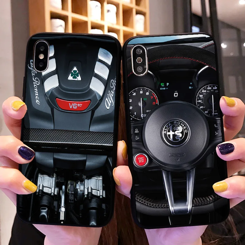 

Alfa Romeo Soft Cover Case for iPhone 5 5S SE 6 6S 7 8 Plus 11 Pro 10 X XS Max XR Samsung Galaxy S10E Note 8 9 10 S8 S9 S10 Plus