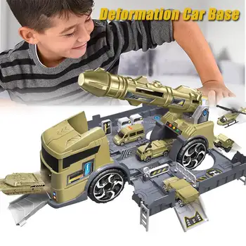 

Deformable Truck Set Free Assembled Vehicle Storage Truck Cars Armored Vehicle Assembly Military Model Toy Gift for Boy Kids