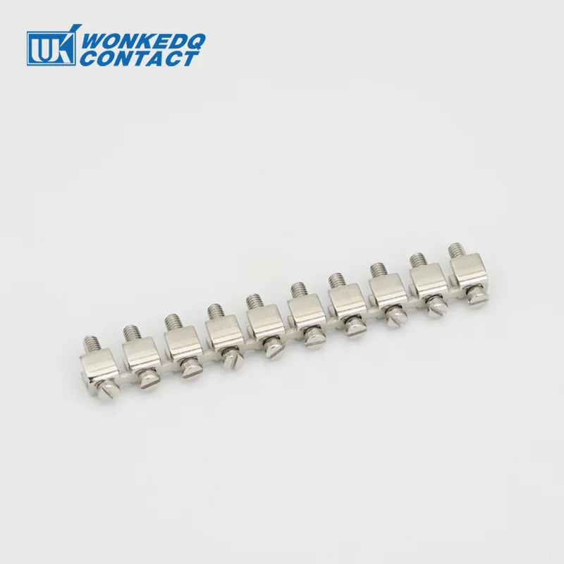 Wiring Jumpers For UK10N UK10 Wire Strip Connector FBI 10-10 DIN Rail UK Terminal Block Accessories Fixed Bridge 1Pc wire connectors din rail terminal block jumper bridge