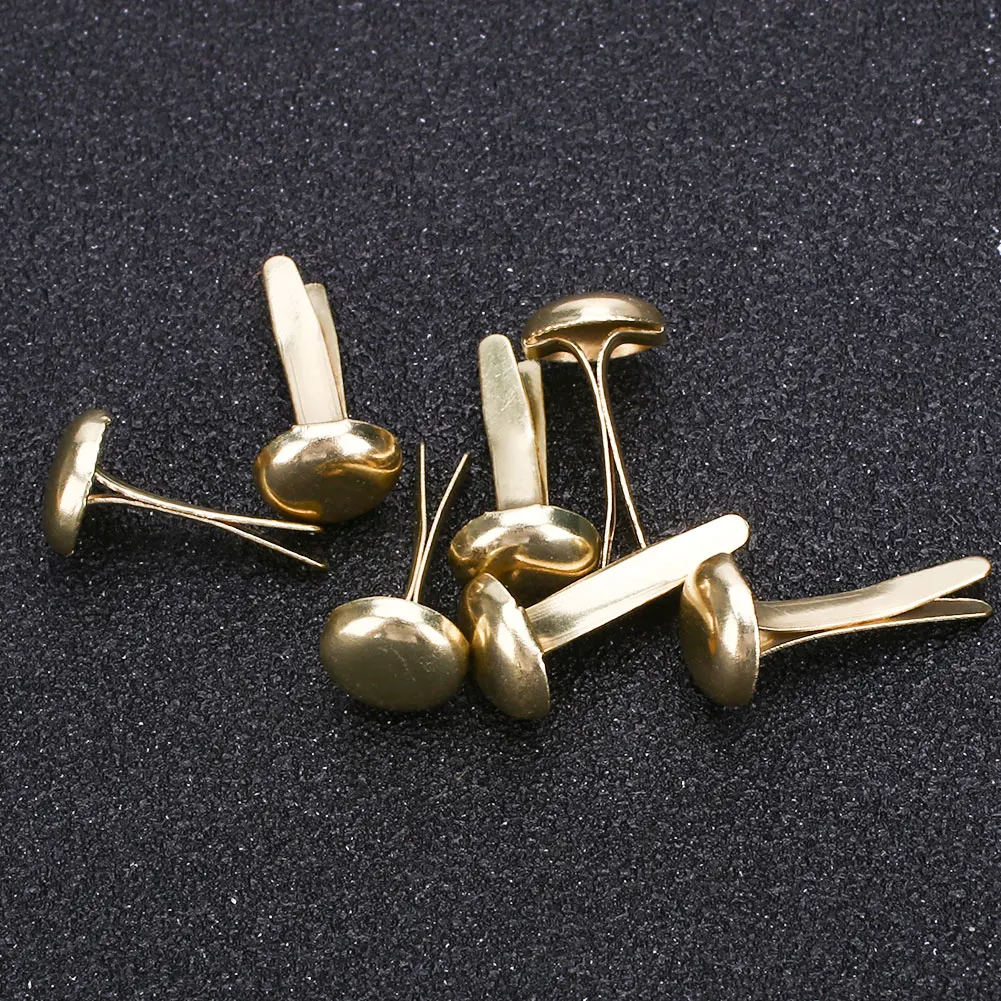 8X12mm Gold Балерина Типсы для ногтей Макияж Поддельные ногти Красота скрапбук мини Брэд 50 шт по 50 шт - Цвет: 8X12mm Gold