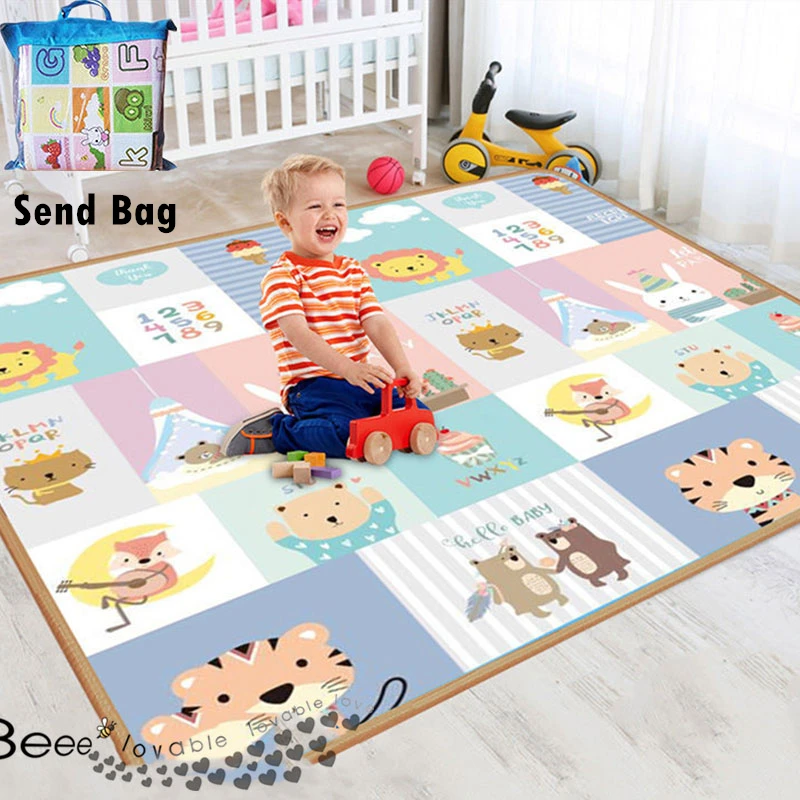 

Foldable Baby Play Mat Xpe Puzzle Mat Educational Children's Carpet In The Nursery Climbing Pad Kids Rug Activitys Games Toys