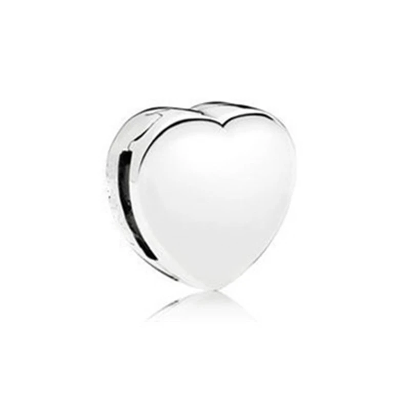100% S925 Silver Color Reflexions Clip Beads Charms Round Crystal Crown Heart Love Beads Fit Original Pandoraer Women Bracelet silver earrings