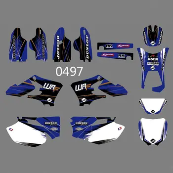 

Full Graphics Decals Stickers Kit Custom Number Name Glossy Stickers Waterproof for YAMAHA WR250F WR450F 2005-2006